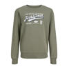 JACK & JONES JUNIOR sweater met logo - grijsgroen