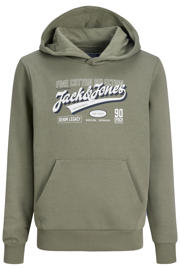 thumbnail: JACK & JONES JUNIOR hoodie met logo - grijsgroen