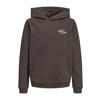 JACK & JONES JUNIOR hoodie met backprint - donkerbruin