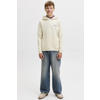 JACK & JONES JUNIOR hoodie met backprint - offwhite
