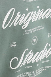 thumbnail: JACK & JONES JUNIOR sweater met backprint - groen