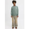 JACK & JONES JUNIOR sweater met backprint - groen