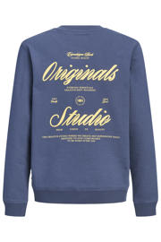 thumbnail: JACK & JONES JUNIOR sweater met backprint - blauw