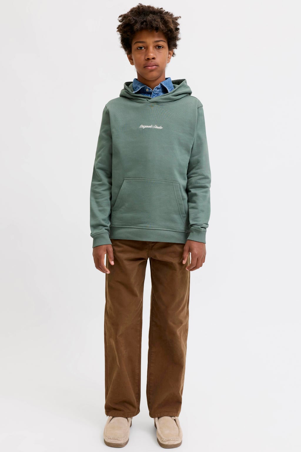JACK & JONES JUNIOR hoodie groen