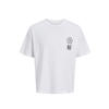 JACK & JONES JUNIOR rechtvallend T-shirt met backprint - wit