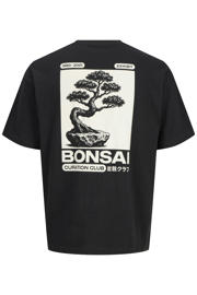 thumbnail: JACK & JONES JUNIOR rechtvallend T-shirt met backprint - zwart