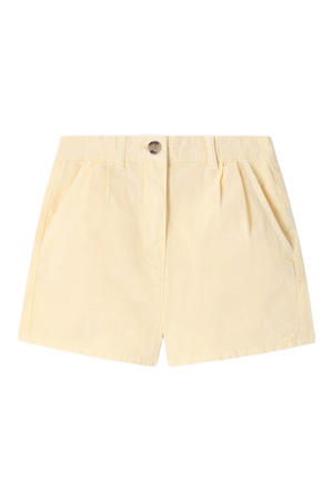 casual short lichtgeel