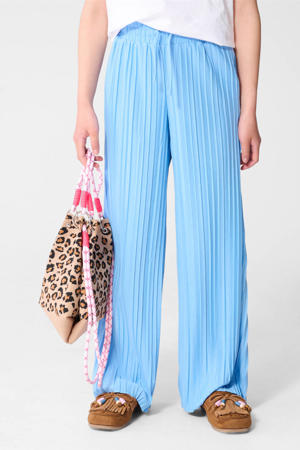 regular waist casual broek blauw