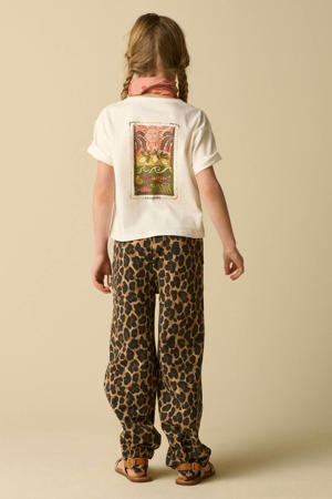 T-shirt met backprint wit