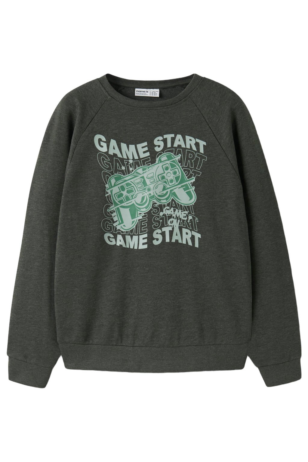 NAME IT KIDS sweater antraciet
