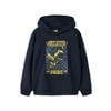 NAME IT KIDS rechtvallend hoodie met print - donkerblauw