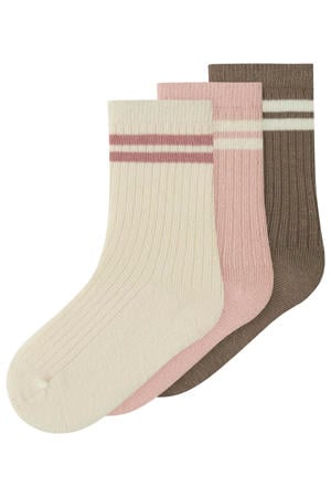 gestreepte sokken (set van 3)