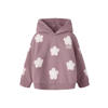 NAME IT MINI gebloemde hoodie - lila
