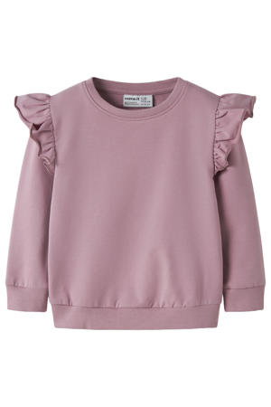 sweater met ruches - lila