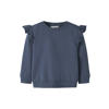 NAME IT MINI sweater met ruches - blauw