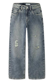 thumbnail: NAME IT KIDS NKFROSE wide leg ripped jeans met slijtage - mediumblauw