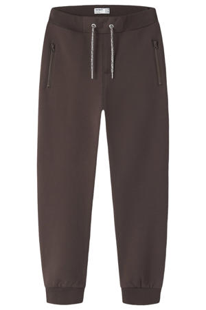 regular sweatpants donkerbruin