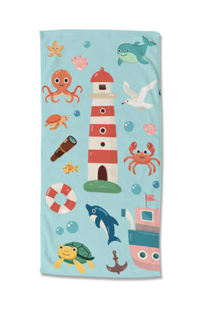 kinderstrandlaken (75x150 cm) Aqua