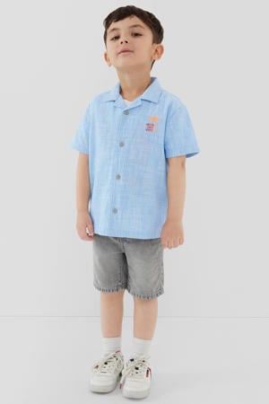 gestreept casual overhemd blauw