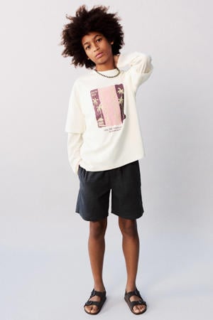 casual short antraciet