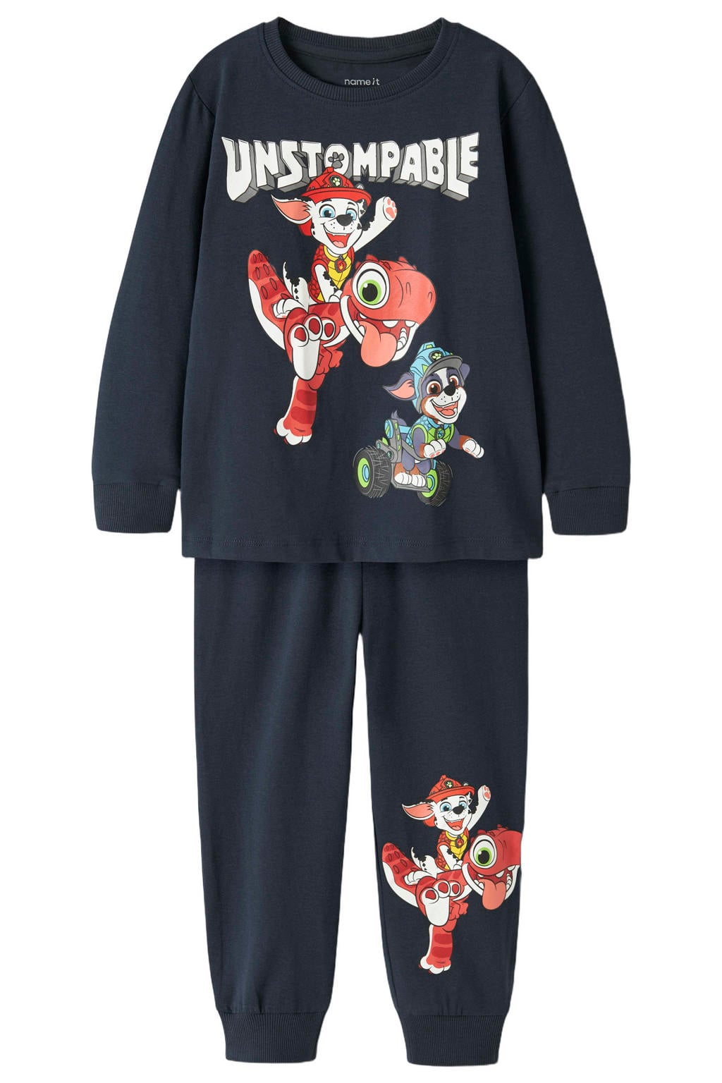 NAME IT MINI Paw Patrol pyjama met print - donkerblauw