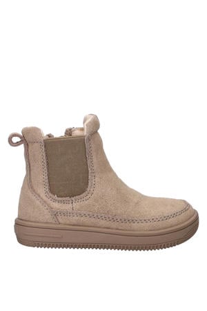 suède enkelboots taupe