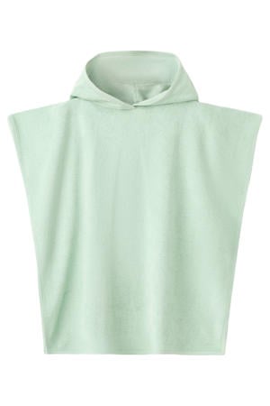 badstof strandponcho groen
