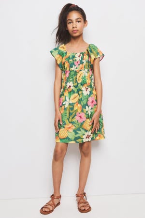midi jurk groen