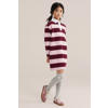 WE Fashion gestreepte midi jurk - lichtroze