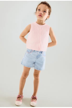 short light blue denim