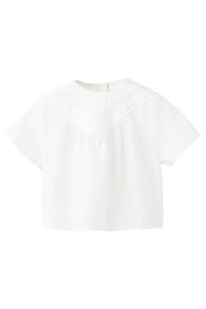 blousetop met textuur wit