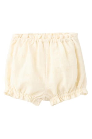 casual short ajour lichtgeel