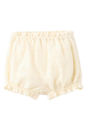 casual short ajour lichtgeel
