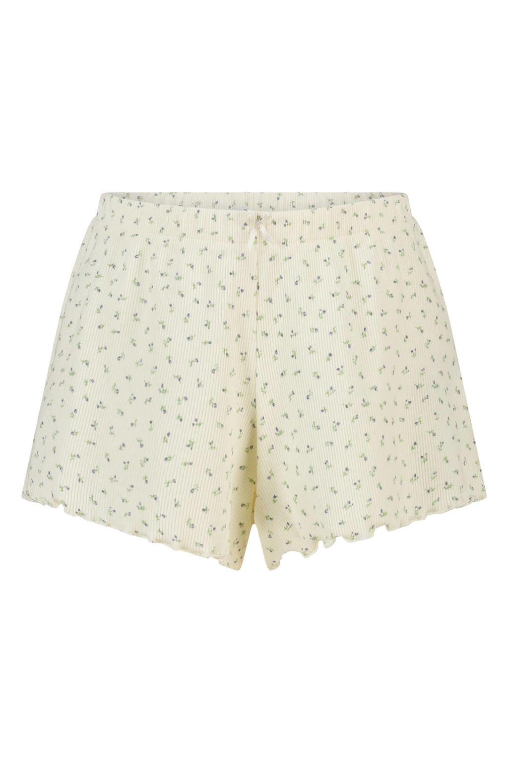 America Today gebloemde pyjamashort - ecru