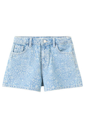 short light blue denim
