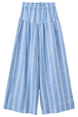 gebloemde culotte blauw