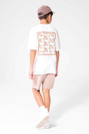 T-shirt met backprint wit