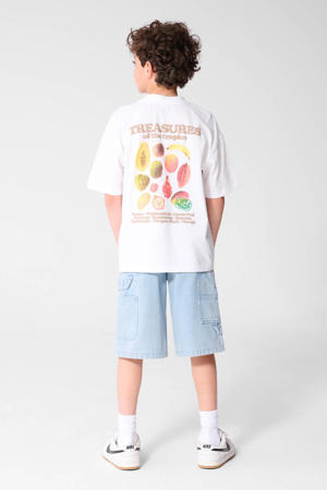 T-shirt met backprint wit