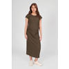 LOVE2WAIT zwangerschaps maxi jurk olijfgroen