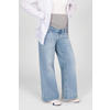 LOVE2WAIT zwangerschaps wide leg jeans light blue denim
