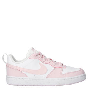 Court borough Low Recraft imitatieleren sneakers wit/roze