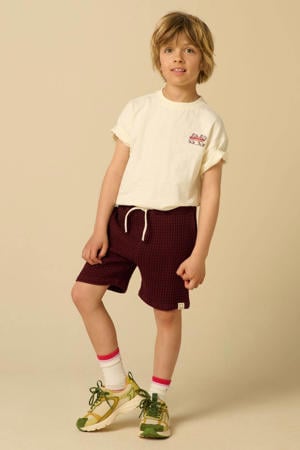 sweatshort donkerrood