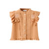 Mango Kids blouse met ruches - donkeroranje