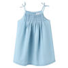 Mango Kids korte jurk light blue denim