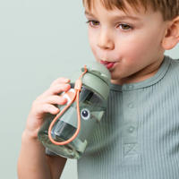 thumbnail: Done by Deer Drinkfles met rietje Playground Groen 280 ml