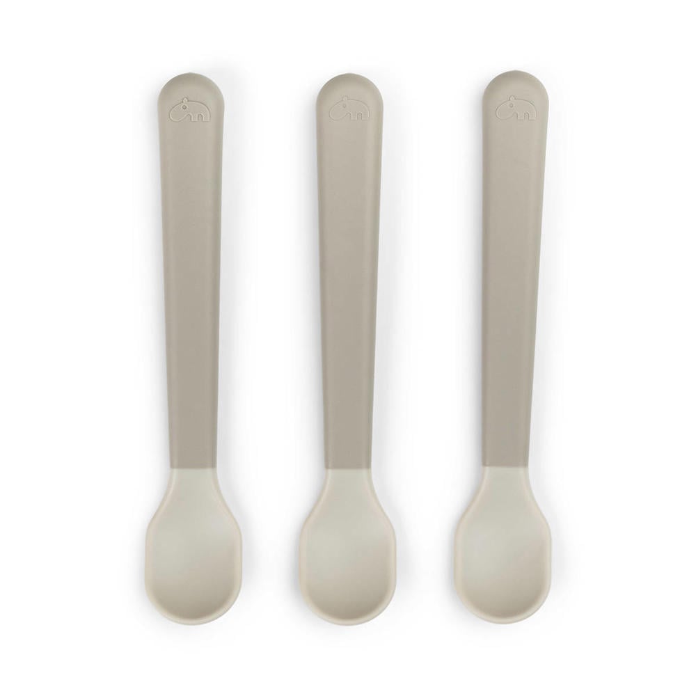 Done by Deer Foodie easy-grip babylepels 3-pack Sand