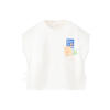 Mango Kids T-shirt met print - wit