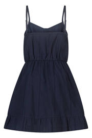 thumbnail: America Today broderie midi zomerjurk - donkerblauw