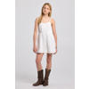 America Today broderie midi jurk - wit
