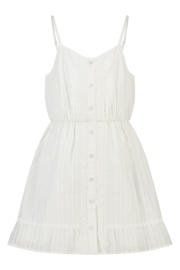 thumbnail: America Today broderie midi jurk - wit